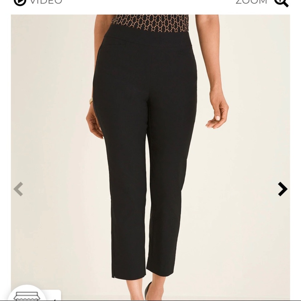 Chico’s Brigitte crop Slim black 1.5
